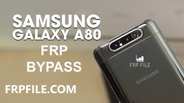 Samsung A80 (SM-A805) U2/BIT2/REV2 FRP BYPASS without PC/ use method PIN SIM