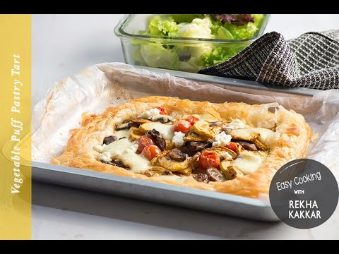 Vegetable Puff Pastry Tart | Vegetable Puff