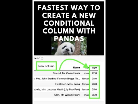 The quickest way to add a new column to a Pandas Dataframe #shorts ...