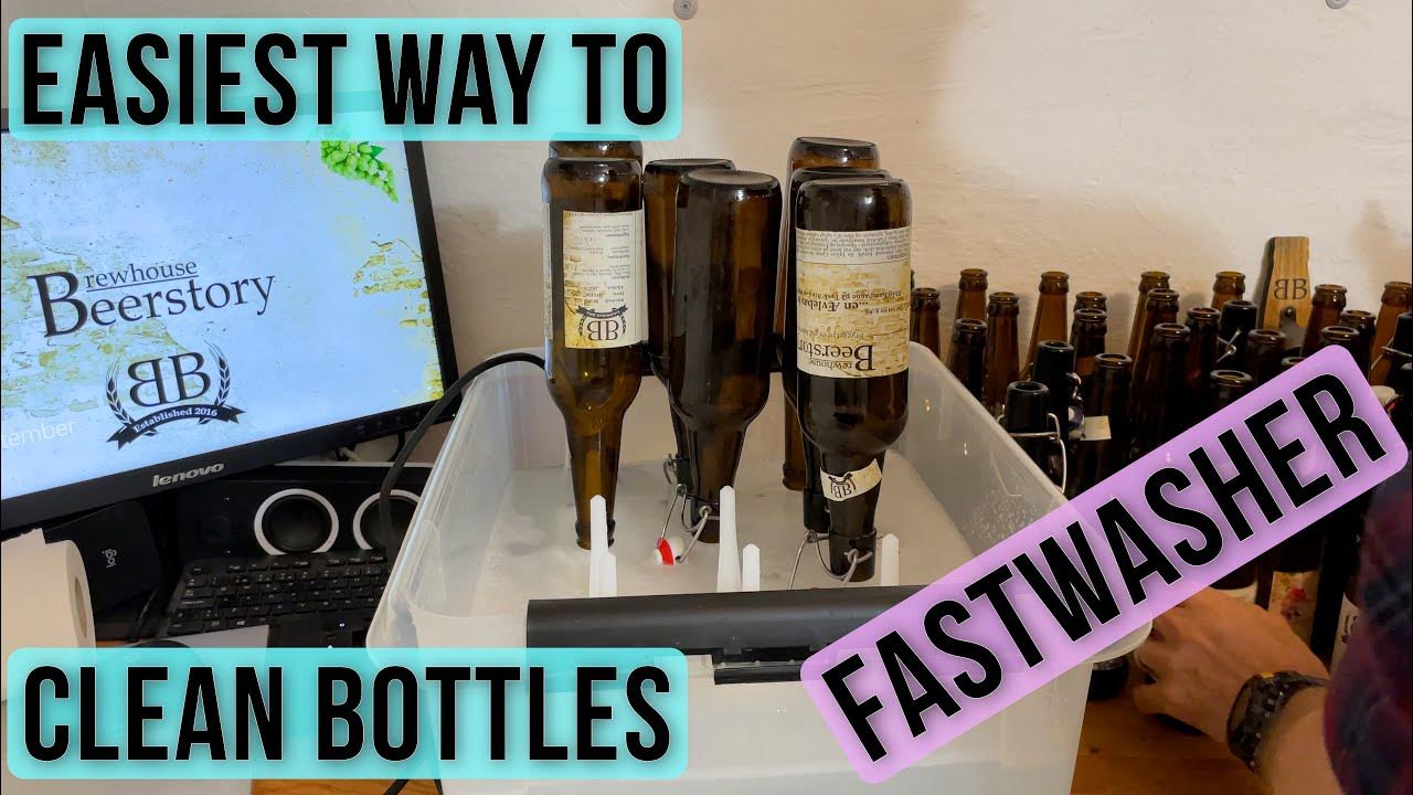 How to clean bottles the easiest way with FastWasher bottle washer