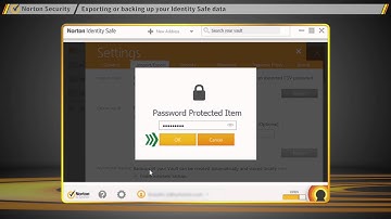 How to export back up your Identity Safe data