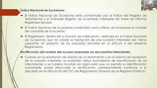 Curso Especializado en Derecho Registral_ REGISTRO DE TESTAMENTO Y DE SUCESIONES INTESTADAS