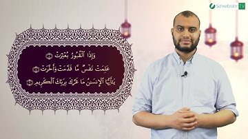 Surah Al-Infitar Ayah 4 bis 6 - Qur'ān lesen leicht gemacht | سورة الإنفطار