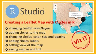 Data Visualization  | Geo-spatial | Creating Leaflet Map with Circles in R