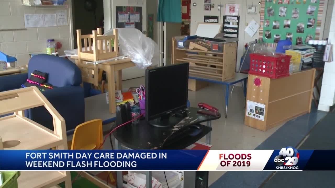 Fort Smith daycare damaged in weekend flash flooding - YouTube