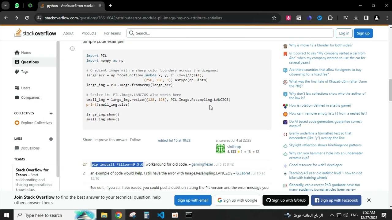 Module Pil.image Has No Attribute Antialias