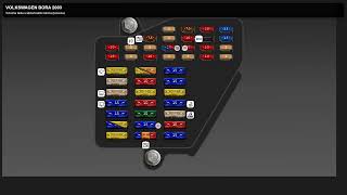 Fuse box location and diagram: volkswagen bora 2003 - Schema fusibili