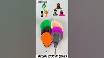 sprunki vs squid game #colormixing #sprunki #satisfying #squidgame #squidgame2 #shorts #clay