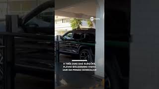 Flávio visita Jair Bolsonaro em prisão domiciliar a três dias do segundo turno | #SBTNews