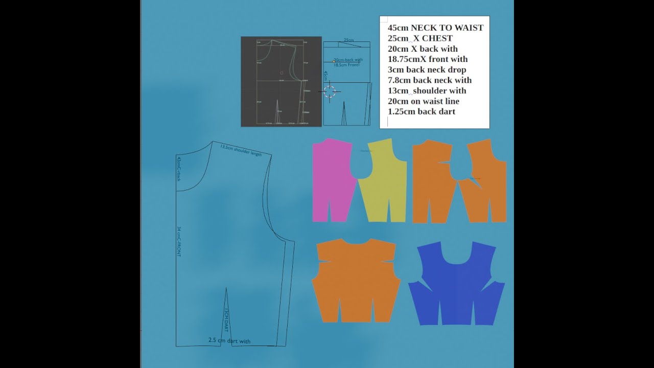Bwf Pattern Bodice Pattern Drafting for Beginners | Easy Step-by-Step Guide - YouTube
