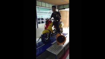 Dyno Run Yamaha Fino Road Race At Farm Tuning Mainline Dynolog Dynamometer