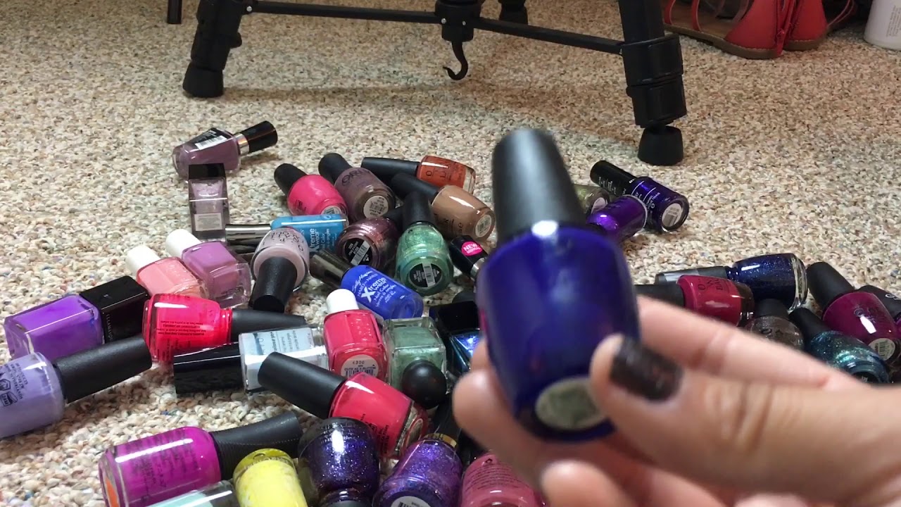 Nail polish declutter 2017😜