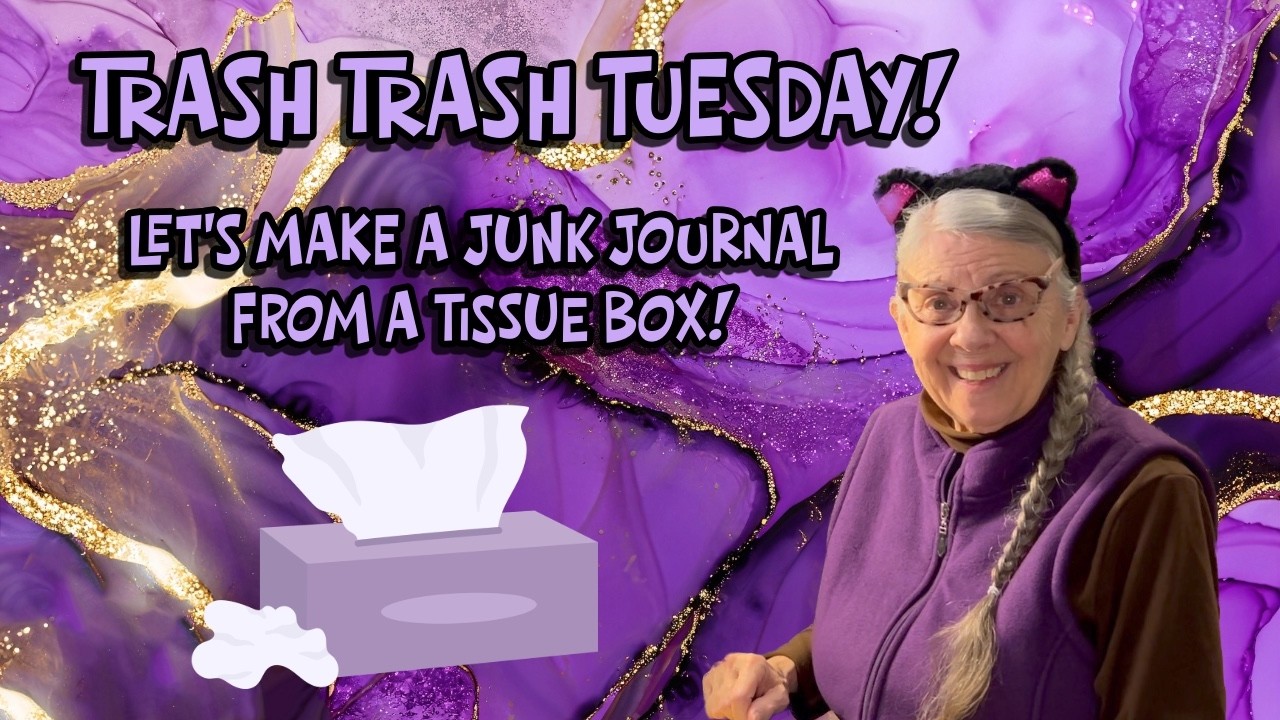 Вторник мусора! Давайте сделаем дневник из коробки из-под салфеток!