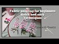 Easy stroke painting on fabric /@Paint with Preethi