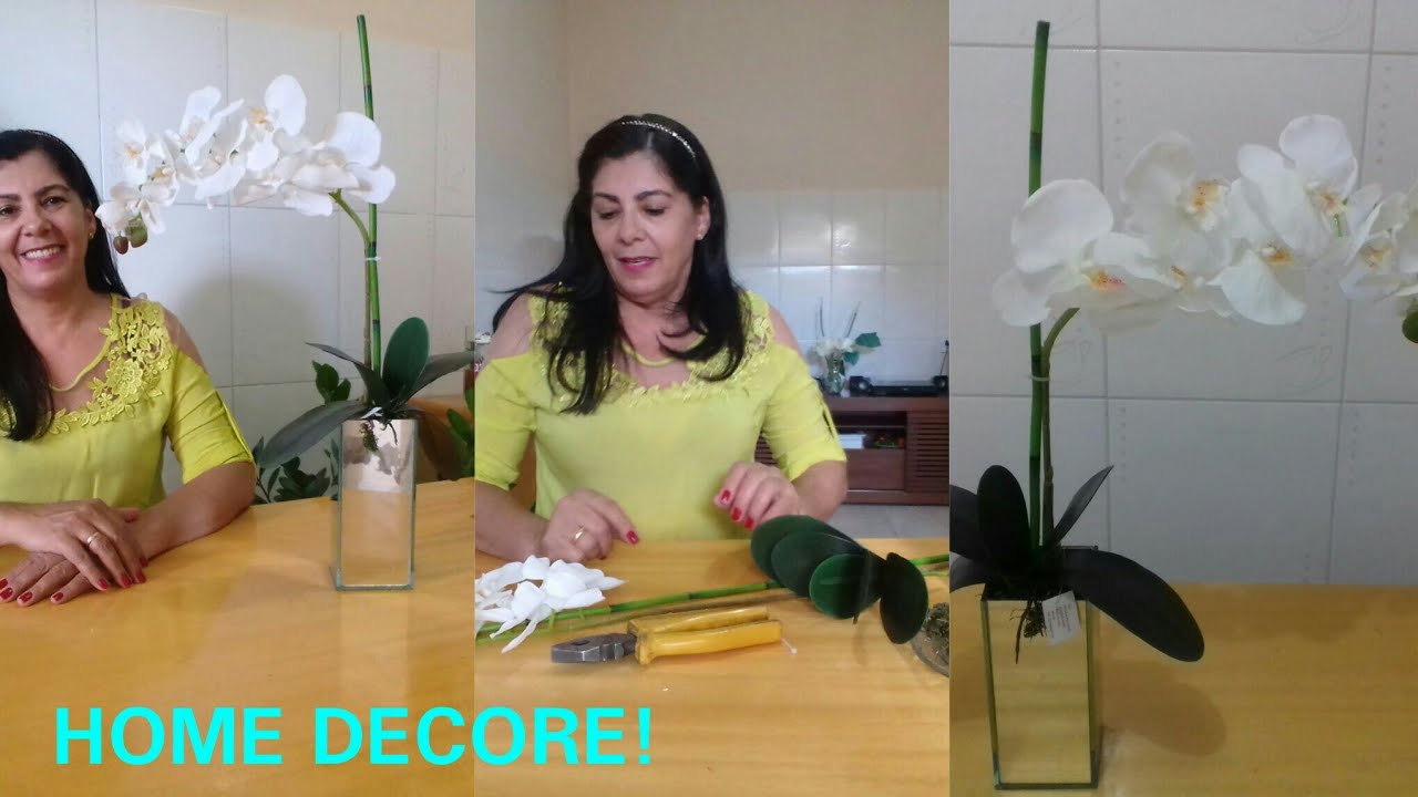 Como fazer arranjo artificial | Orquídea de silicone - thptnganamst.edu.vn