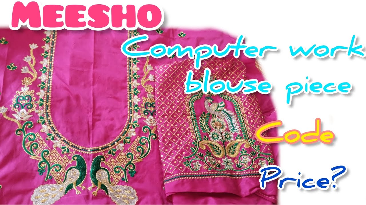 meesho computer work blouse piece review meesho youtubevideo YouTube