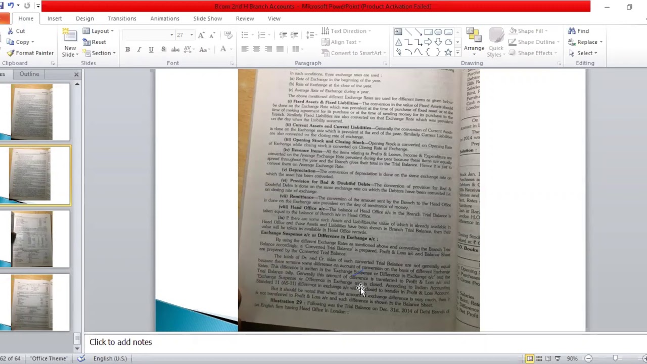 honours 2nd Sem Functional Accounting Branch Accounts part 3 of 3