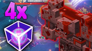 [Minecraft Dungeons]4x Corrupted Beacon vs Mooshroom Monstrosity Didn't Go So Well