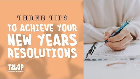 Plan to Achieve Your NEW YEAR