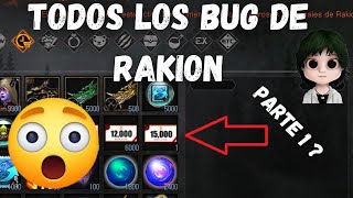 TODOS LOS BUG EXISTENTES DE RAKION LATINO  -  RAKION LATINO