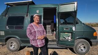 Van Tour of Solo Woman Living in a Cargo Van on $900 a Month | NoBuild Van Life