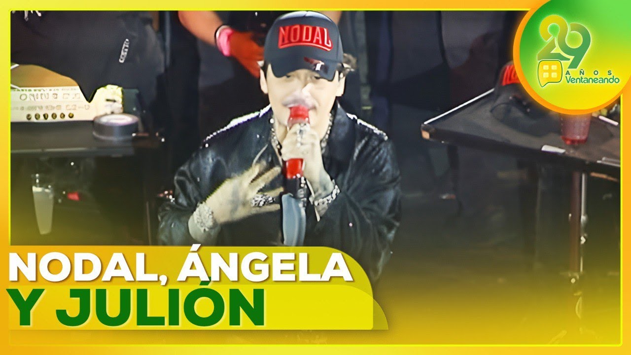 ¡Tremendo trío musical! Nodal, Ángela Aguilar y Julión Álvarez en el escenario | Ventaneando