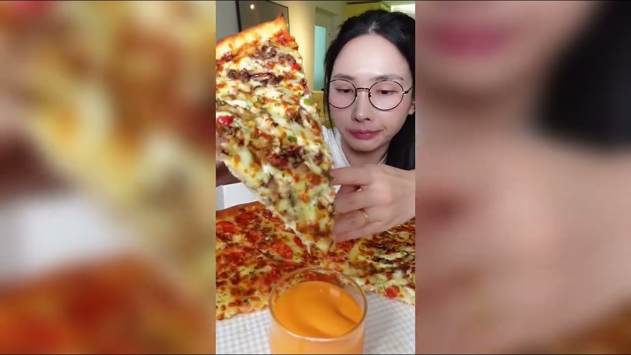 Ultimate Pizza ASMR Compilation 🍕🔥 | Crispy Crust, Cheese Pulls & Satisfying Crunch #mukbang#ASMR