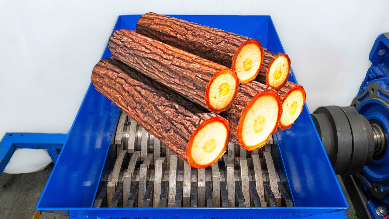 SHREDDER VS WOOD LOGS | SATISFYING