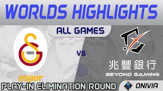 GS vs BYG Highlights ALL GAMES Worlds 2021 Play in Elimination Round Galatasaray vs Beyond Gaming