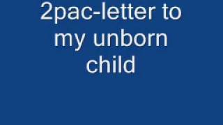 letter 2 my unborn child by tupac chords