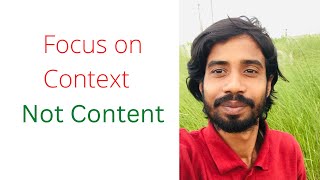 Focus on #Context not #content