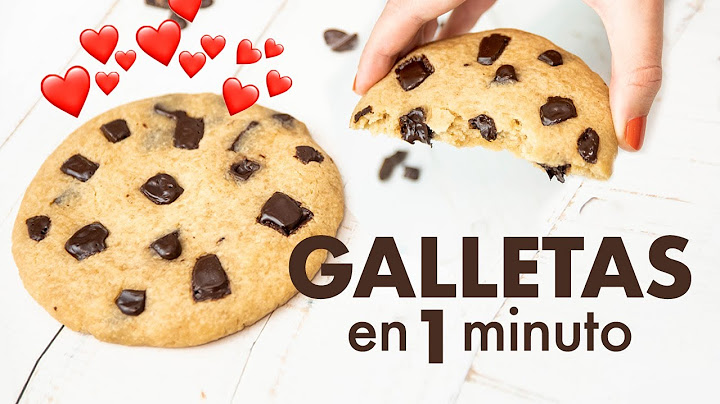 GALLETAS en MICROONDAS 🍪 | en 1 minuto