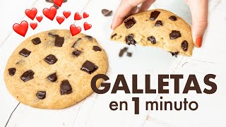 GALLETAS en MICROONDAS 🍪 | en 1 minuto screenshot 5