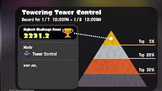 Splatoon 3 - Towering Tower Control Challenge LIVE! (Top 5%)