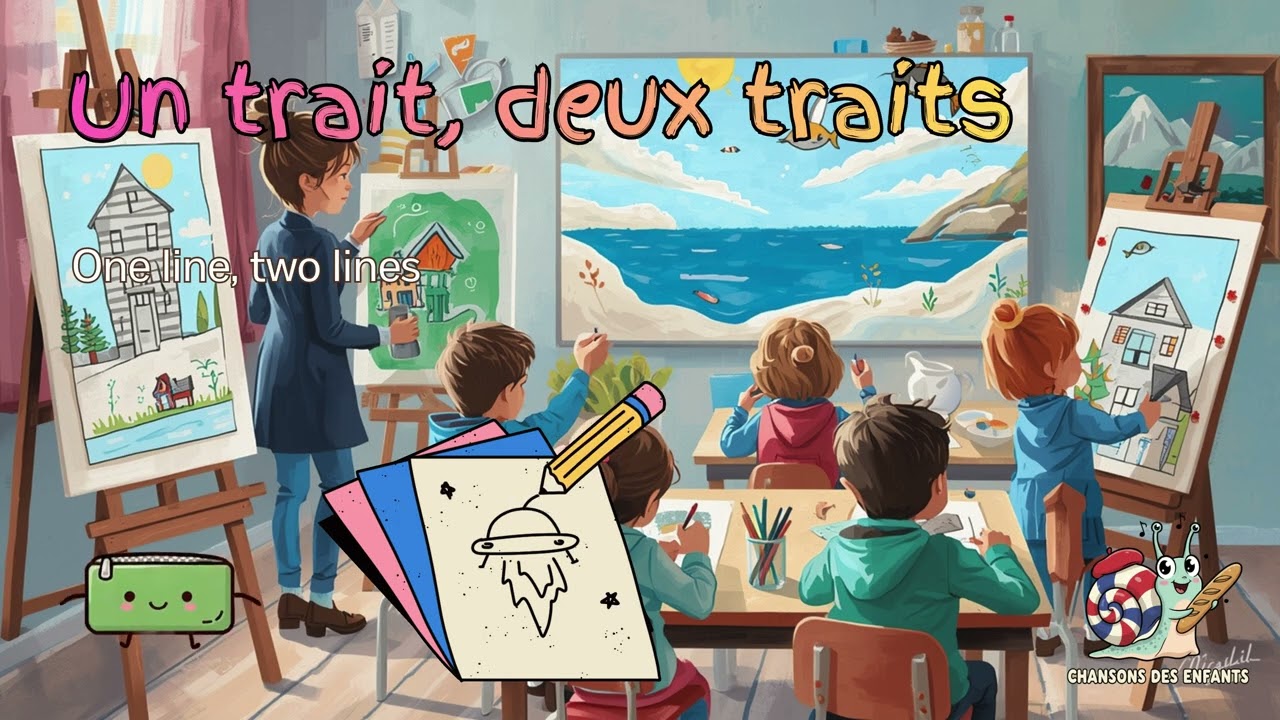 Cours de Dessin ! 🖍️🎨✏️ Drawing Class ❤️💙💚