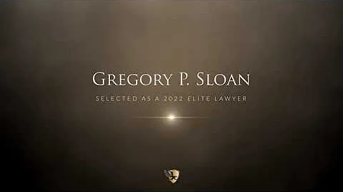 Gregory P. Sloan Named a 2022 Elite Lawyer