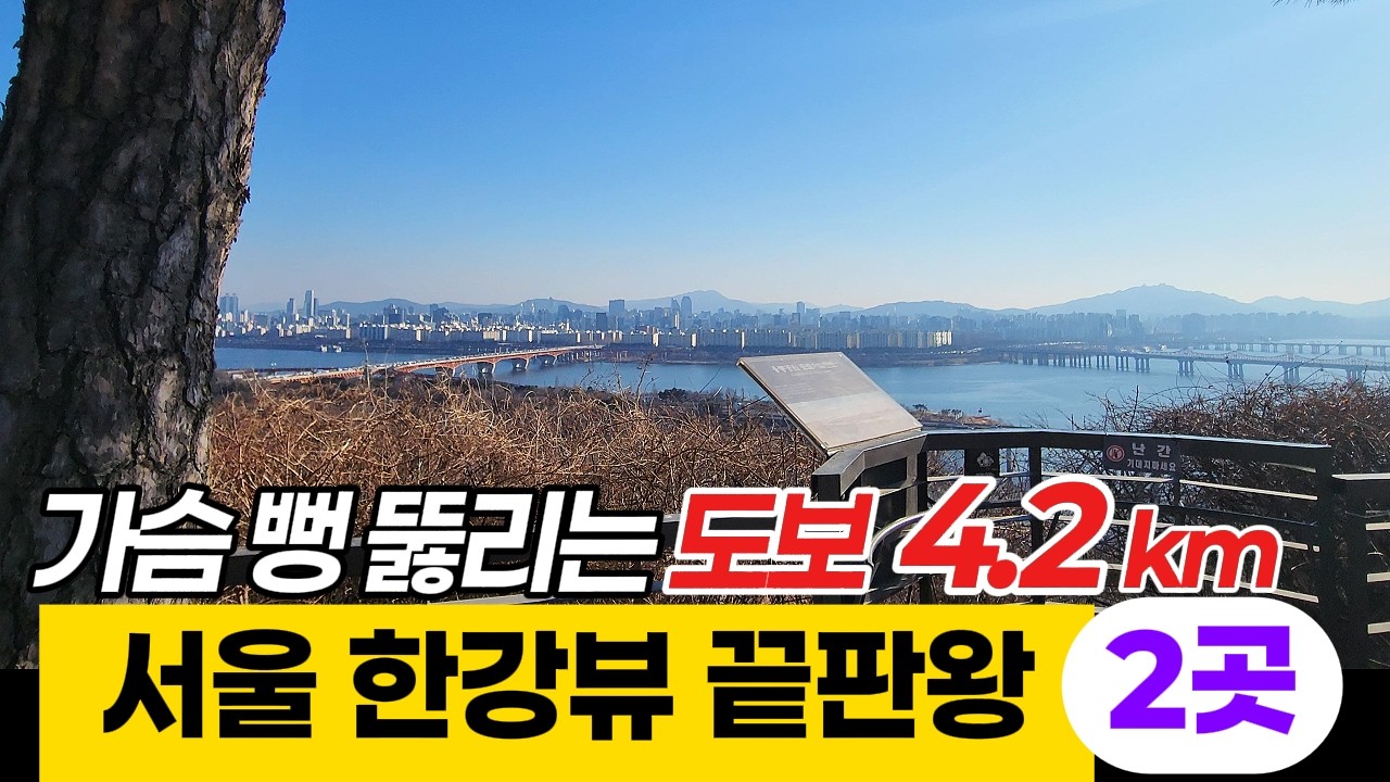 응봉산 전망대에서 달맞이봉까지 | 서울 최고 한강전망길 4.2km 걷기