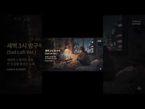 새벽 3시 방구석 (Sad Lofi Ver.) | 세상에 나 혼자만 멈춰 선 것 같을 때 듣는 노래 | GAMJA AI MUSIC