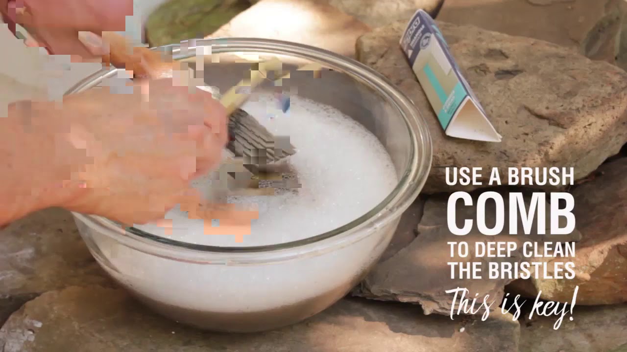 How To Clean A Paintbrush - YouTube