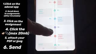 Uploading a PDF/JPEG on Adonai App for Assignments | parent version screenshot 1