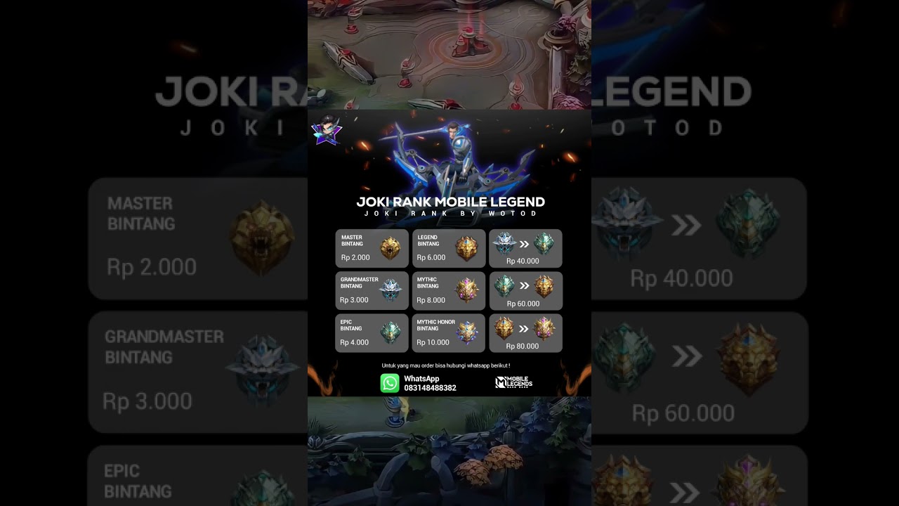 JASA JOKI ML AMAN, MURAH & TERPERCAYA 2023 