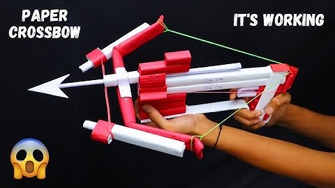 Paper Cross Bow |How to Make a Paper Crossbow|Easy Steps to make a paper Crossbow|DIY Paper Crossbow