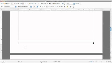 How to add page numbers, styles and a table of contents in Open Office