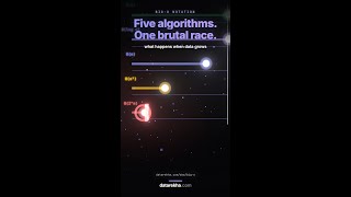 5 algorithms race. One hits a wall. #shorts