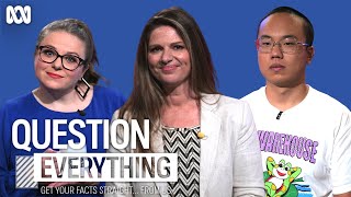 Aaron Chen, Bec Melrose and Julia Zemiro set the rumours straight | Question Everything
