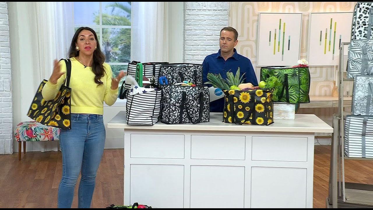 Improvements 8-pack Savvy Shopper Totes Set - YouTube