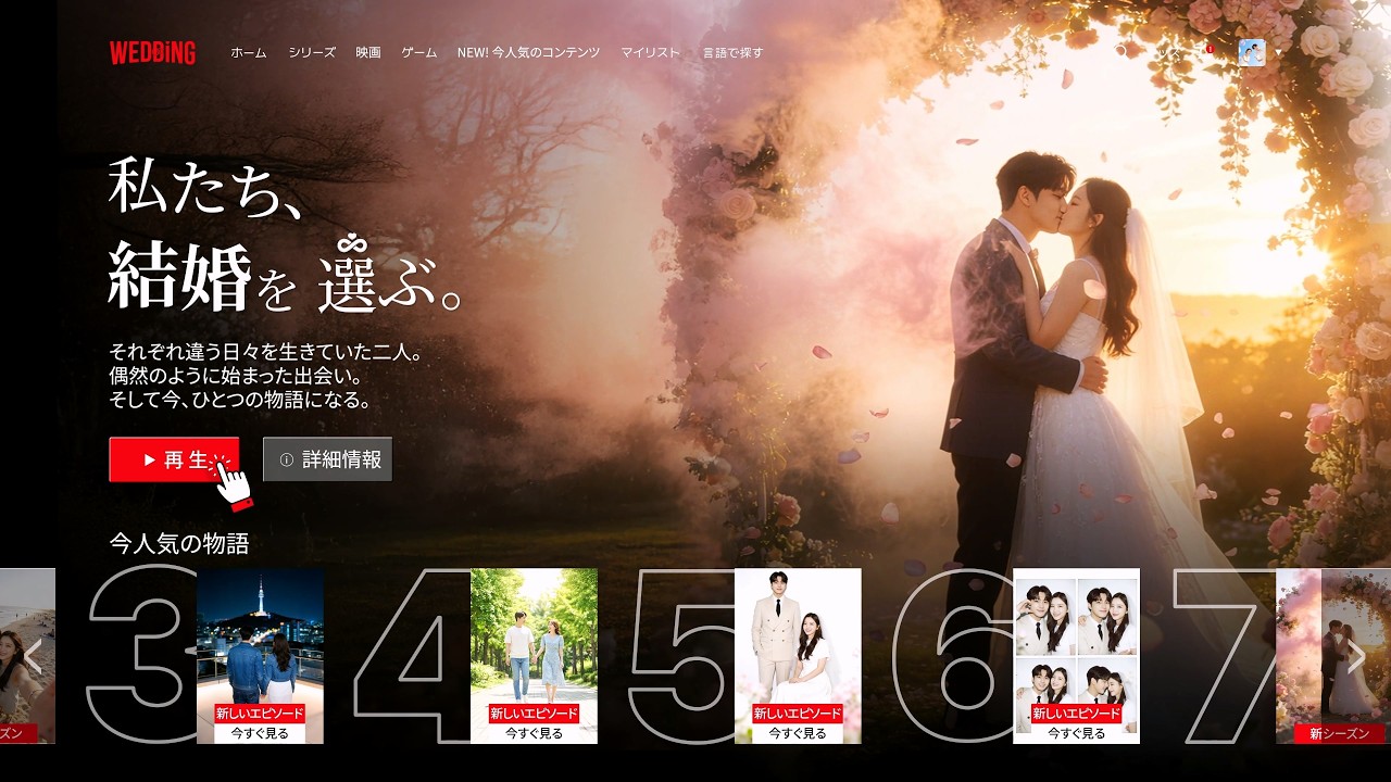 【AIで二人の歌を】世界に一つの結婚式ムービー制作 #Netflix #結婚式
