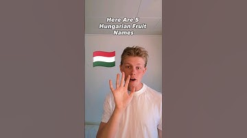 5 Hungarian Fruit Names -🍓🇭🇺 #shorts #language #hungarian #magyar #hungary