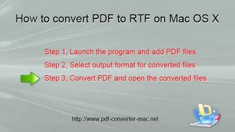 How to Convert PDF to Rich Text Format? [PDF to RTF Converter]