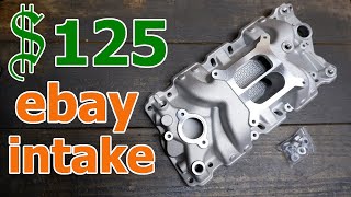 CHEAP ebay Dual Plane Aluminum Intake